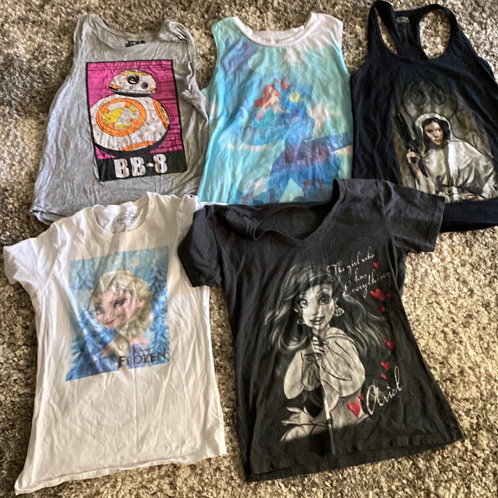 Lot of womens size medium Disney shirts